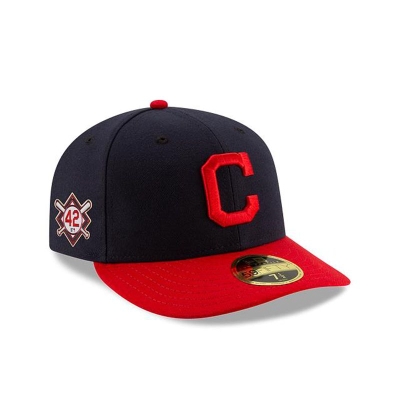 Sapca New Era Cleveland Indians MLB Jackie Robinson Day Low Profile 59FIFTY Fitted - Albastri